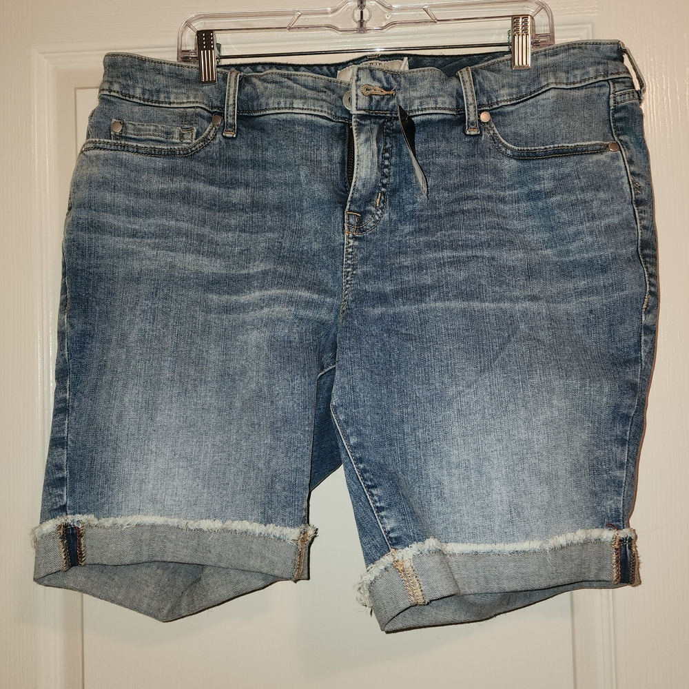Torrid Blue Denim Bermuda Shorts